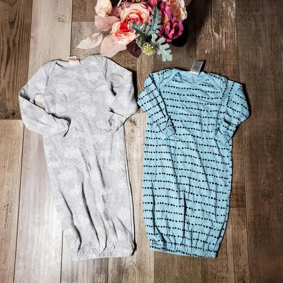 Gerber and Baby Cat & Jack Organic Baby Sleep Sacks 0-6 Months NWOT - Picture 1 of 11